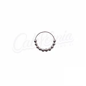 Argolla piercing balls plateada 12mm