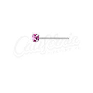 Piercing nariz brillo rosado 1,5mm