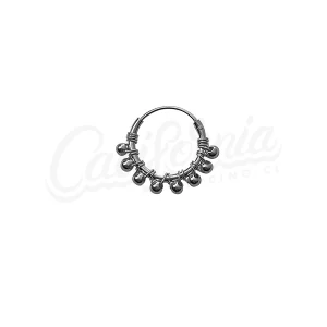 Argolla piercing especial balls plateada 12mm