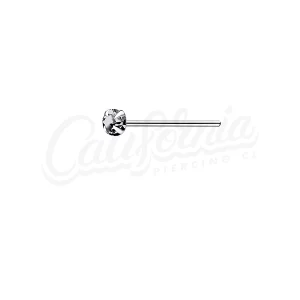 Piercing nariz brillo blanco 1,5mm