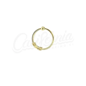 Argolla piercing bali 10mm oro
