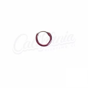 Argolla piercing lisa rosa 8mm