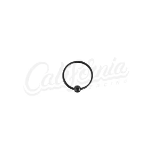 Argolla piercing bolita negra 10mm
