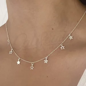 Choker estrella calada