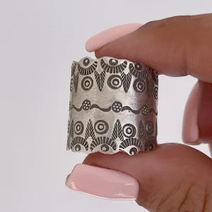 Anillo nature adaptable plata J-12