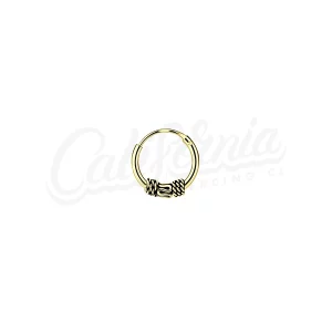 Argolla piercing bali oro 10mm