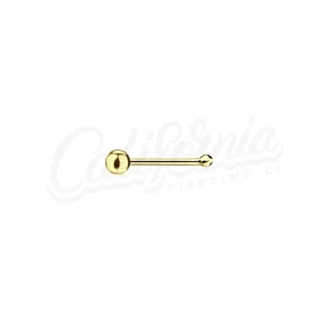 Piercing nariz bola tope oro