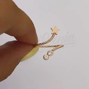 Anillo estrella fugaz adaptable