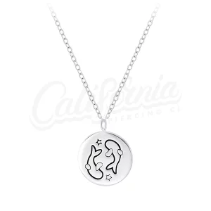 Collar piscis plata