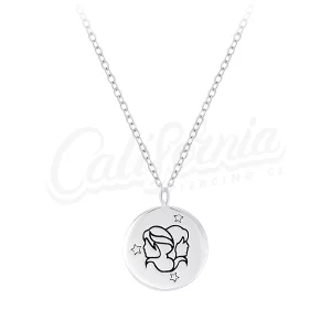Collar geminis plata