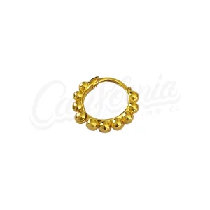 Argolla piercing clicker balls oro 10mm