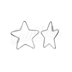 Argolla estrella plata 28mm