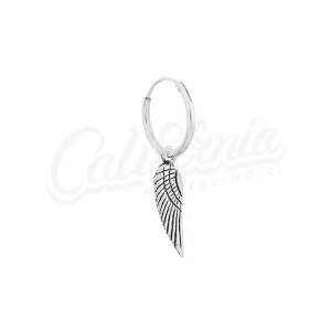 Argolla piercing ala plata 12mm
