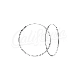 Argolla lisa plata 40mm