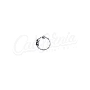 Argolla piercing bali plata 10mm