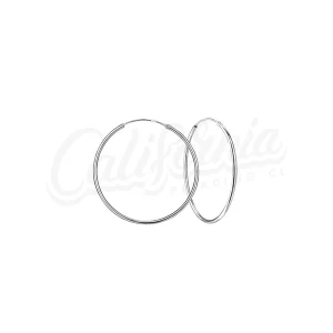 Argolla lisa plata 30mm x 2mm grosor