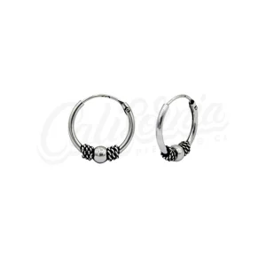 Argolla bali plata 14mm