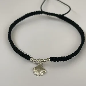 Pulsera concha plateada K-21