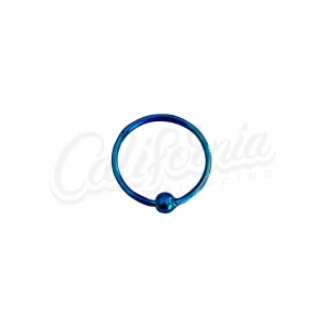 Argolla bolita azul 10mm D-16
