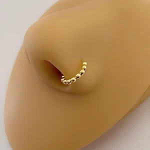 Argolla piercing balls oro 10mm C-15