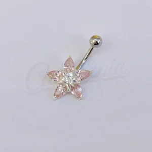 Piercing ombligo banana de acero quirúrgico
