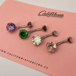 Piercing ombligo banana titanio O-1