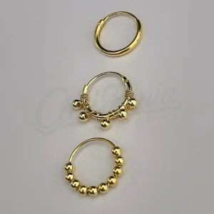 Pack piercing Gold 10mm