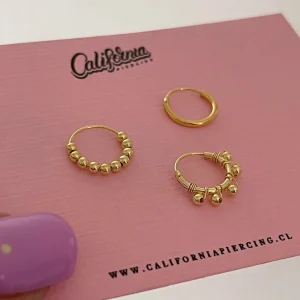 Pack piercing Gold 10mm